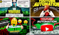 create educational faceless video, entertainment video, channel management