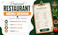 design restaurant and cafe menu