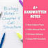 write neat handwritten notes for students