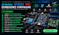 develop embedded systems using arduino, pic, stm32 and firmware coding