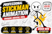 design engaging 2d stickman explainer animation for youtube