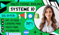 build systeme io sales funnel, systeme io landing page, systeme io website