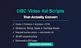 write converting ugc video ad scripts for your ecom product