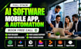 do ai mobile app development, ai chatbot, react native, flutter as ai developer