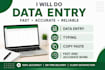 do data entry and copy paste tasks