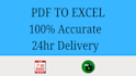 convert PDF to excel,word,or googlesheets with accuracy