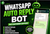 set up whatsapp auto replies