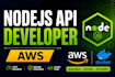build rest API with nodejs express mongodb and deploy on AWS