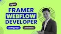 design webflow website, framer website, figma to webflow, framer developer