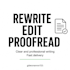 rewrite, edit, and proofread your article professionally