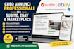 create professional ads for subito and ebay