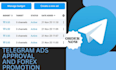 fix telegram ads for forex channel, fix telegram ads issues, telegram promotion