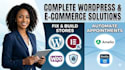 build wordpress elementor website design woocommerce printify printful pod store