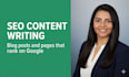 write SEO optimized web pages and blog posts that rank