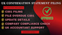 file cs01 confirmation statement UK companies house filing