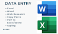 do professional amazon product research and data entry in excel