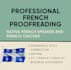 proofread and correct your french texts professionally