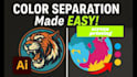 do color separation, halftone, spot and  vector artwork