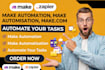 do make automation, make automatisation, make com, automate your tasks
