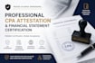 provide professional CPA attestation and financial statement certification