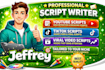 write engaging youtube, tiktok and viral video scripts that boost retention