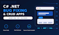 fix c sharp dot net bugs and create asp net core crud apps