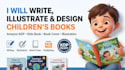 be your children book writer and illustrate children story book illustration
