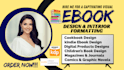 do ebook formatting, flipbook, manuals, training guides, canva ebook design