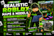 build realistic roblox map builder, obby map, roblox model, tycoon map terrain