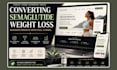build a converting semaglutide weight loss business website with full funnel