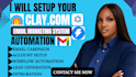 setup lead generation clay com email campaign make com workflows
