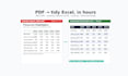 extract tables from PDF or scanned reports into clean excel