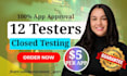 provide real 12 testers for your app for google play console closed testing