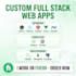 develop custom website as full stack website developer, website development