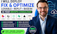deploy fix lovable replit apps as devops consultant
