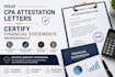 issue CPA attestation letters and certify financial statements professionally