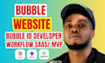 build bubble io website bubble web app bubble saas mvp bubble website developer