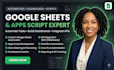 google sheets, apps script, forms, API integration excel vba