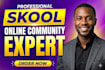 skool community setup skool credit repair skool online course community setup