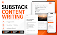 write substack newsletter posts and website content to grow audience fast