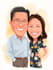 do couple caricature illustration for you