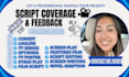 provide screenplay coverage with movie script coverage and script  analysis