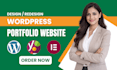create portfolio website business website, or personal portfolio website