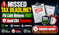 fix late or unfiled canada tax returns and help you avoid cra penalties fast