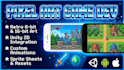 develop a retro pixel art game in 8bit and 16bit style with unity or pico8