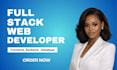 do website development as full stack web developer, front end, backend developer