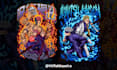 do anime themed artwork that you custom request for merch