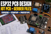 esp32 pcb design, esp8266 iot pcb layout and gerber files for startup makers