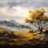 paint a real oil painting on canvas