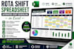 create rota shift spreadsheet, staff schedule, automated shift planning in excel